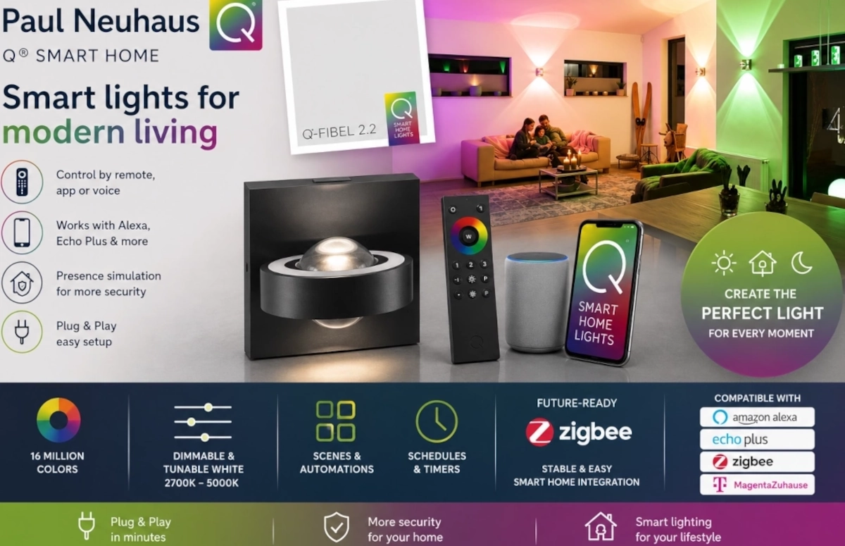 Paul Neuhaus Q® Smart Home – интелигентни лампи и крушки за модерен дом