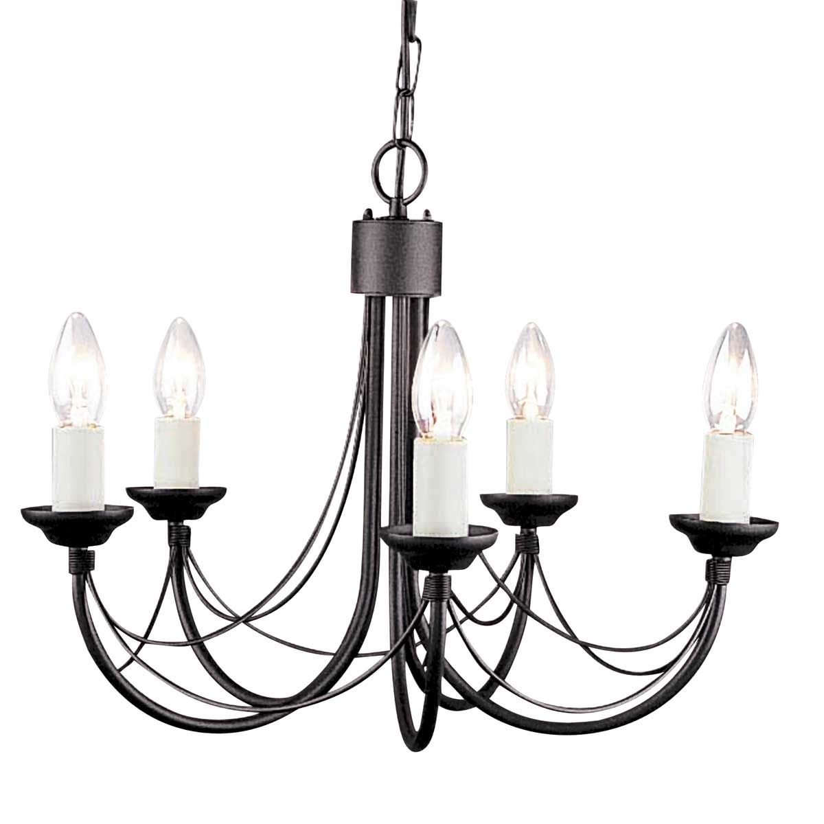 Elstead Lighting-CARISBROOKE-CB5-BLACK-ELSCB5-BLACK