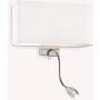 Ideal Lux HOTEL 035949 Светильник за стена 1x60W/E27+1x1,5W/LED ip20
