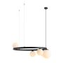 Aldex GARDA 5 RING BLACK 1099F1_R lampa wisząca 4x10W/E14 + 1x15W/E27