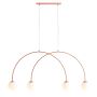 Aldex UNA 4 CORAL S 1116L11_S lampa wisząca 4x10W/E14
