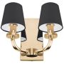 Cosmolight NEW YORK 1 W02510AU-BK Светильник за стена 2x40W/E14 IP20