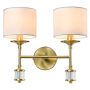 Cosmolight SUTTON W02852BR-WH Светильник за стена 2x25W/E14 ip20