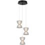 Italux Tica PND-83949-3-BK Висяща лампа 1x22W/LED 3000K 950lm IP20