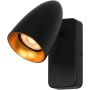 Italux Tino WL-36748-1R-BK-GD Светильник за стена 1x10W/GU10 IP20