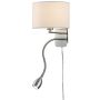 Trio HOTEL 271170201 Светильник за стена 2x43w/led+e14 3000k 310lm ip20