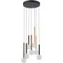 Italux Alinos PND-24019-7A-BK Висяща лампа 7x28W/LED 3000K 2205lm IP20