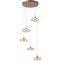 Italux Tenele PND-24028-5A-COPP Висяща лампа 5x35W/LED 3000K 1514lm IP20