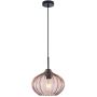 Italux Pansol PND-2940-1S-BK-CF Висяща лампа 1x40W/E27 IP20