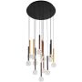 Italux Alinos PND-24019-14A-BK Висяща лампа 14x58W/LED 3000K 4410lm IP20