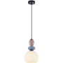 Italux Domali PND-36816-1A-BK-WH Висяща лампа 1x40W/E27 IP20