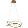 Italux Rumio PND-23917-GD Висяща лампа 1x40W/LED 3000K/4000K/6000K 3400lm IP20