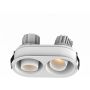 Zambelis RECESSED SPOT LED S175 Вградено спот светило 2x10W/led 3000K 1440lm IP44