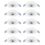 Eglo GEDREZ 300187 Вградено спот светило 10x4.9W/LED 2700K, 4000K, 6500K 5200lm ip20
