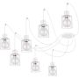 Sigma Lighting LUTO 31142 Висяща лампа 7x60W/E27