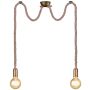 Trio ROPE 310100204 Висяща лампа 2x60w/e27 ip20