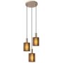 Lucide LAMBRES 45410/13/41 Висяща лампа 3x40w/e27 ip20