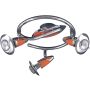 Prezent ZEUS CH/ORANGE 473 Спот 3x40w/e14_r50