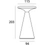 Maxlight FUNGHI T0064 Масичка лампа 1x1.6w/led 2700k 160lm ip44