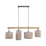 TK Lighting DEVA 6108 Висяща лампа 4x15W/E27