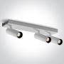 One Light Wall & Ceiling 65004C/W/W Спот 3x5W/LED 3000K 1350lm IP20