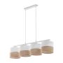 TK Lighting LINOBIANCO 6576 Висяща лампа 4x15W/E27