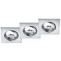 Trio JURA 650000306 Вградено спот светило 3x15w/gu10 ip20