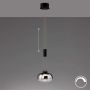 Fischer&Honsel Arosa 60986 Висяща лампа 1x9W/LED 2700K 950 lm IP20