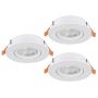 Eglo BARRANCO 902262 Вградено спот светило 3x4.5W/LED 2700K, 4000K, 6500K 3X450lm ip20