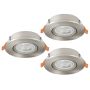 Eglo BARRANCO 902268 Вградено спот светило 3x4.5W/LED 2700K, 4000K, 6500K 3X450lm ip20