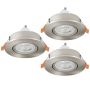 Eglo BARRANCO GU10 902253 Вградено спот светило 3x4.5W/GU10 ip44