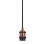 Italux CLASSO DS-M-034 RED COPPER Висяща лампа 1x60W/E27