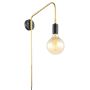 Italux MALENE MBM3386/1 BK+GD Светильник за стена 1x40W/E27