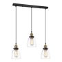 Italux FRANCIS MDM-2563/3 GD+CL Висяща лампа 3x40W/E27