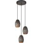 Italux HARLEY MDM-3480/3A GR+GD Висяща лампа 3x40W/E27 IP20
