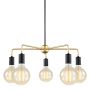 Italux MALENE MDM3386/5 BK+GD Люстра 5x40W/E27