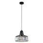 Italux MANZO MDM-2722/1S A BK Висяща лампа 1x60W/E27 IP20