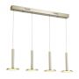 Italux OLIVER MD17033012-4B GOLD Висяща лампа 1x60W/LED 2690LM