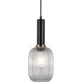 Italux ANTIOLA PND-5588-1M-BK+CL Висяща лампа 1x40W/E27 IP20