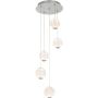 Italux ROSARIO PND-12220121-5A-CR Висяща лампа 5x21W/LED 3200K 1400LM IP20