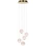 Italux ROSARIO PND-12220121-5A-GD Висяща лампа 5x21W/LED 3200K 1400LM IP20
