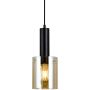 Italux SARDO PND-5581-1-BK+AMB Висяща лампа 1x40W/E27 IP20