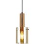 Italux SARDO PND-5581-1-BRO+AMB Висяща лампа 1x40W/E27 IP20