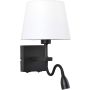 Italux NORTE WL-1122-2-BL-BM-RO-WH Светильник за стена 2x60W, 3W/E27, LED 3000K 350LM IP20