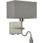 Italux NORTE WL-1122-2-BLSNRCG Светильник за стена 2x60W, 3W/E27, LED 3000K 350LM IP20