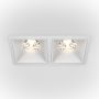 Maytoni ALFA LED DL043-02-15W3K-SQ-W Вградено спот светило 2x30W/LED 3000K 2250LM IP20