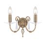 Elstead Lighting AEGEAN AG2-AGED-BRASS Светильник за стена 2x60W/E14