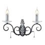 Elstead Lighting AMARILLI AML2-BLK-SILVER Светильник за стена 2x60W/E14