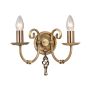 Elstead Lighting ARTISAN ART2-AGD-BRASS Светильник за стена 2x60W/E14