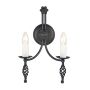 Elstead Lighting BELFRY BY2-BLACK Светильник за стена 2x60W/E14